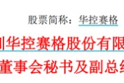 弥勒华控赛格董事长、董秘、副总经理三高管同日辞职
